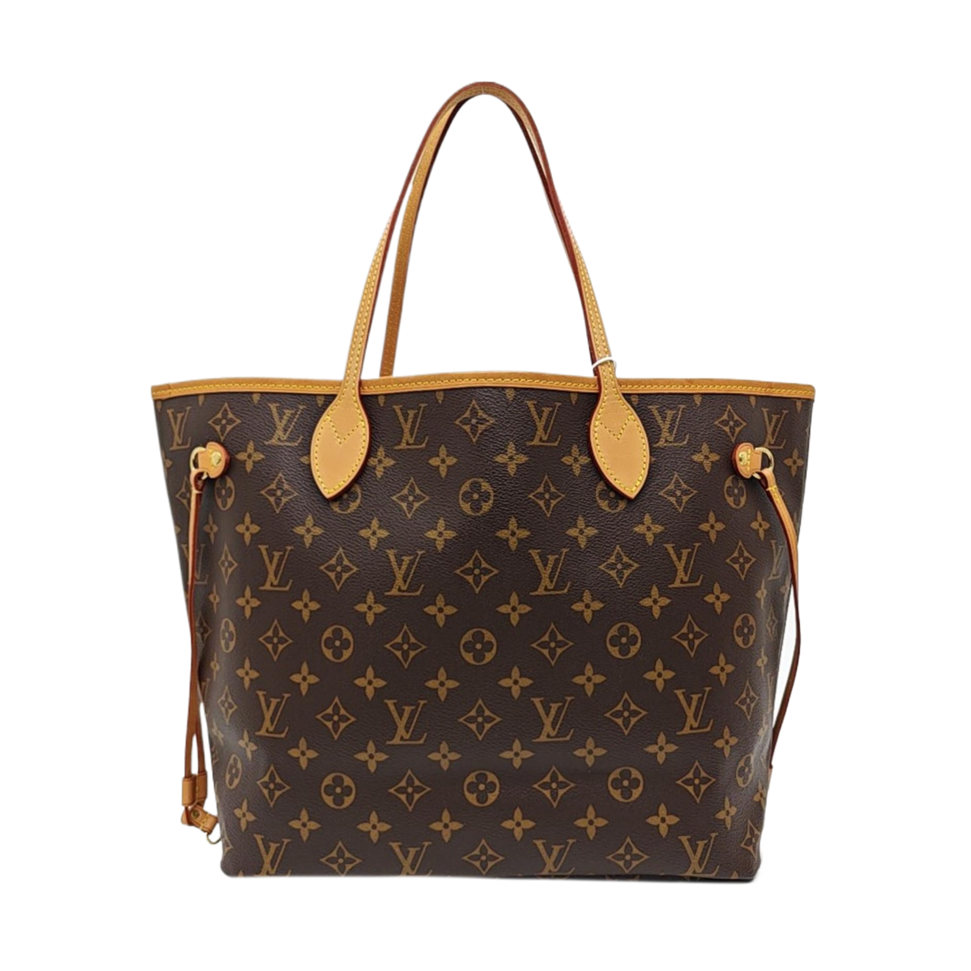 NEVERFULL MM Monogram Coated Canvas Brown