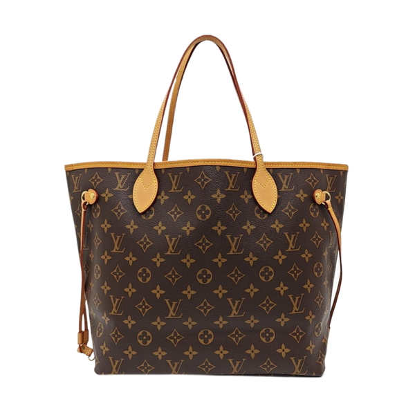 NEVERFULL MM Monogram Coated Canvas Brown