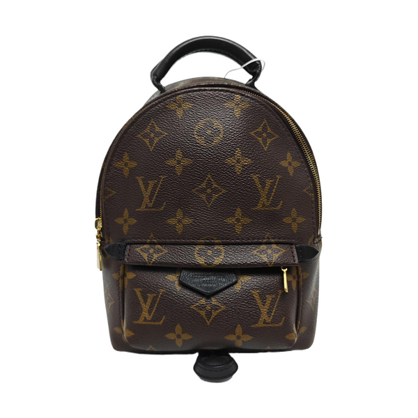 PALM SPRINGS Mini Monogram Coated Canvas Brown