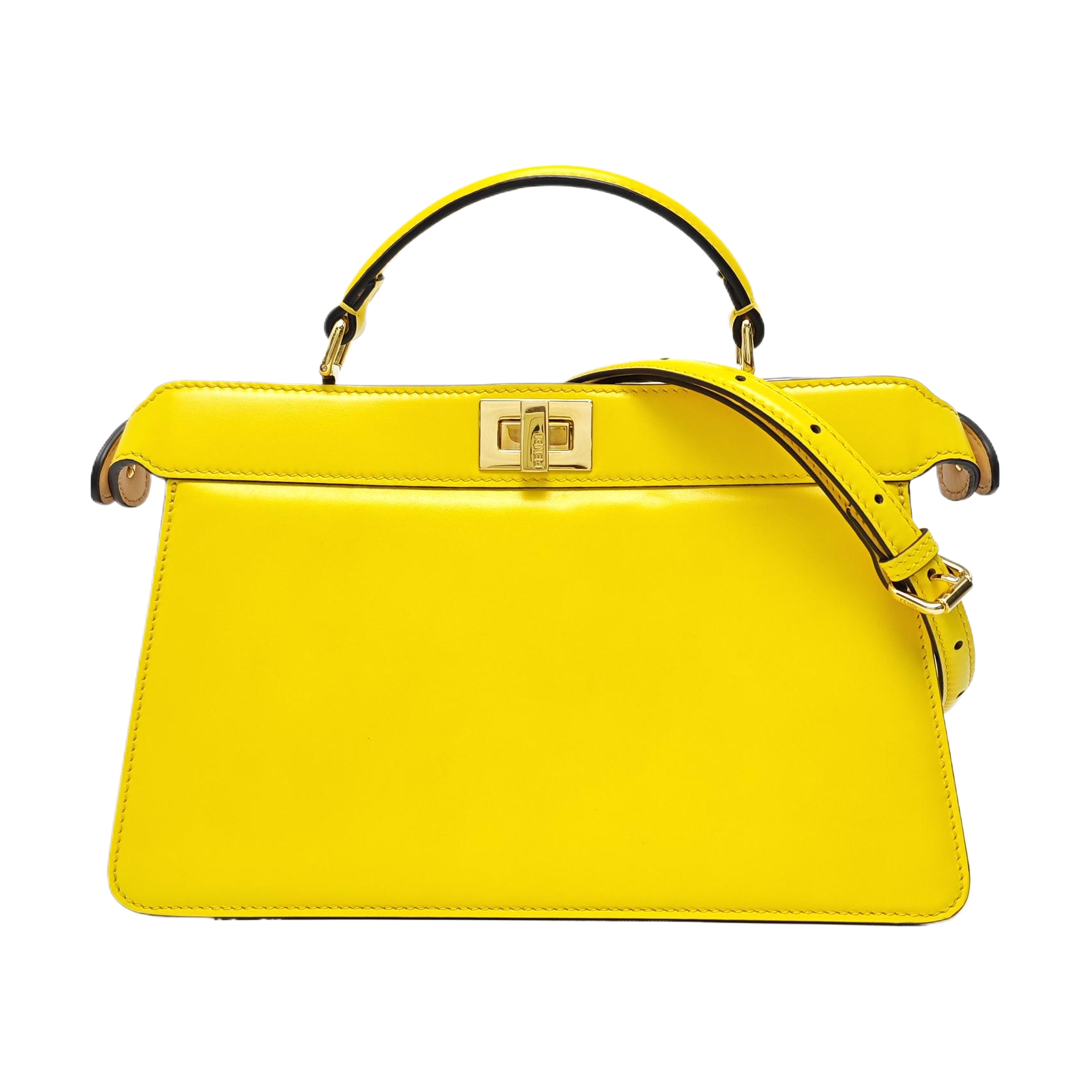 Peekaboo Medium Calfskin Yellow