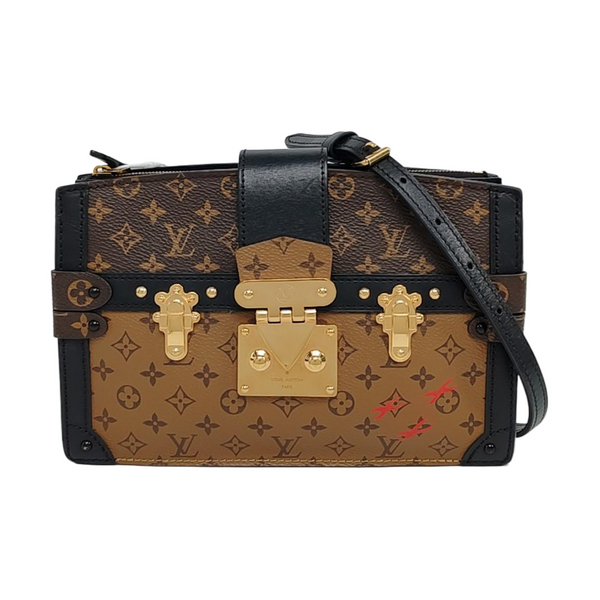 TRUNK Monogram Coated Canvas Brown