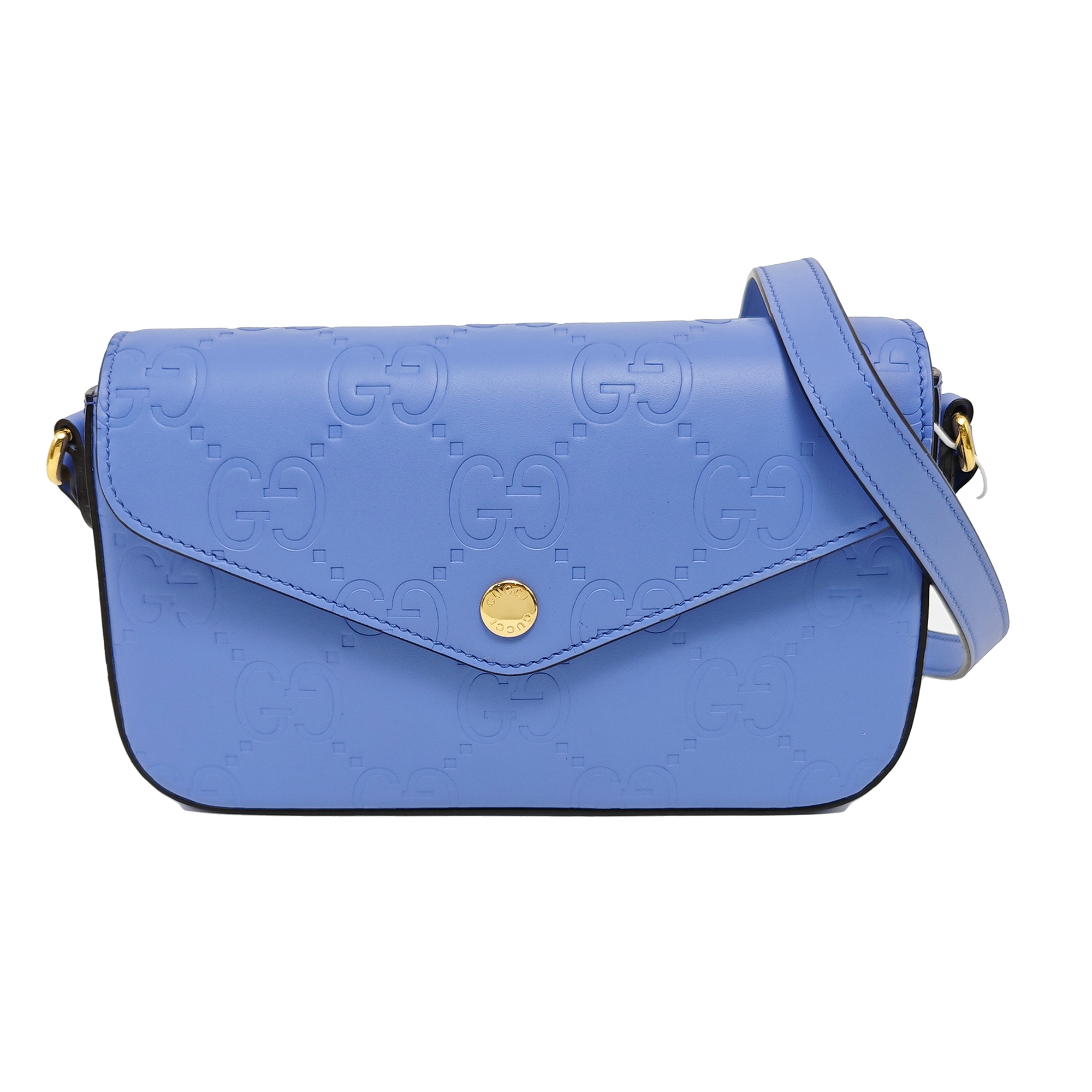 GG Super Monogram Calfskin Blue