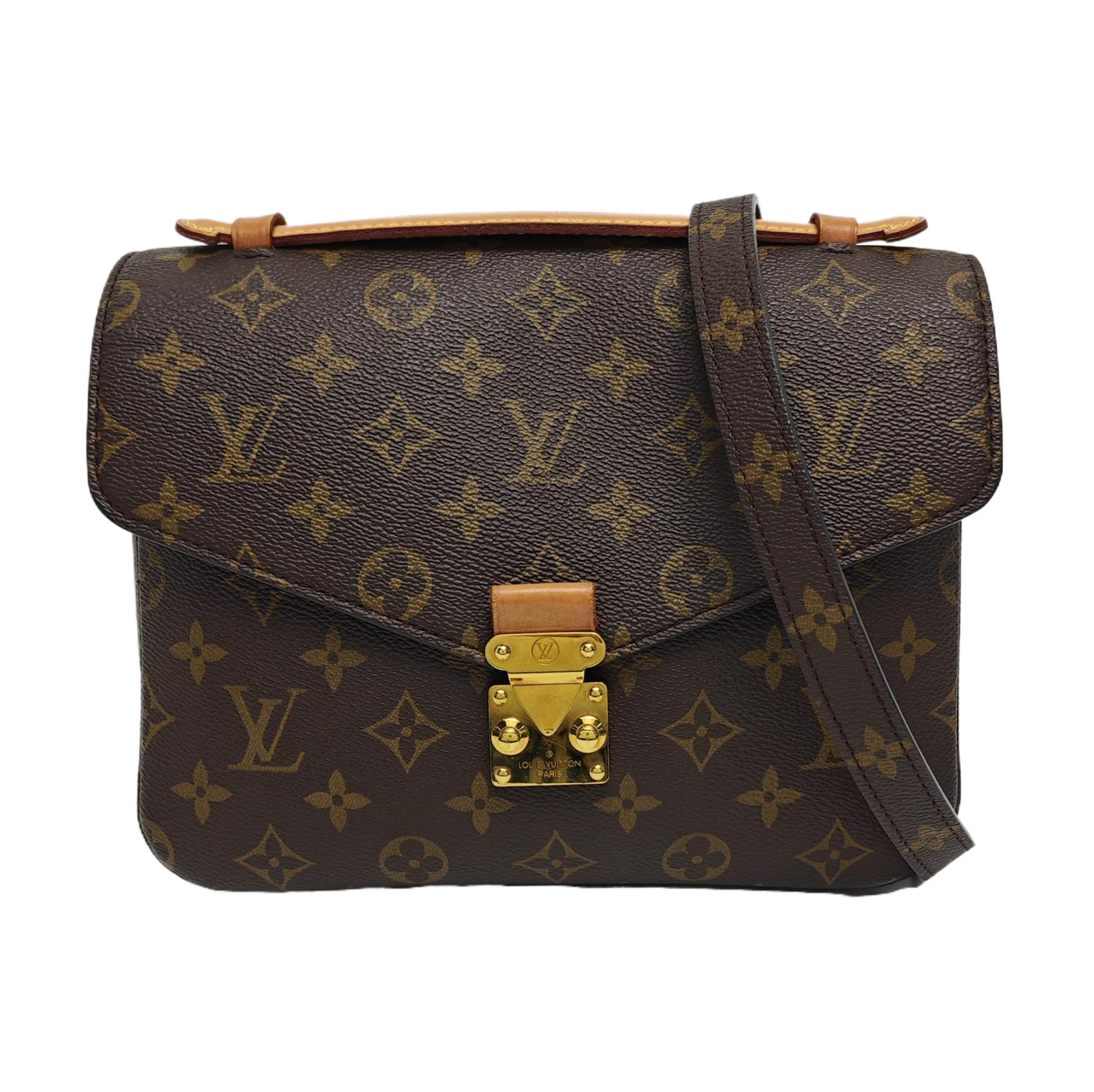 MÉTIS MM Monogram Coated Canvas Brown