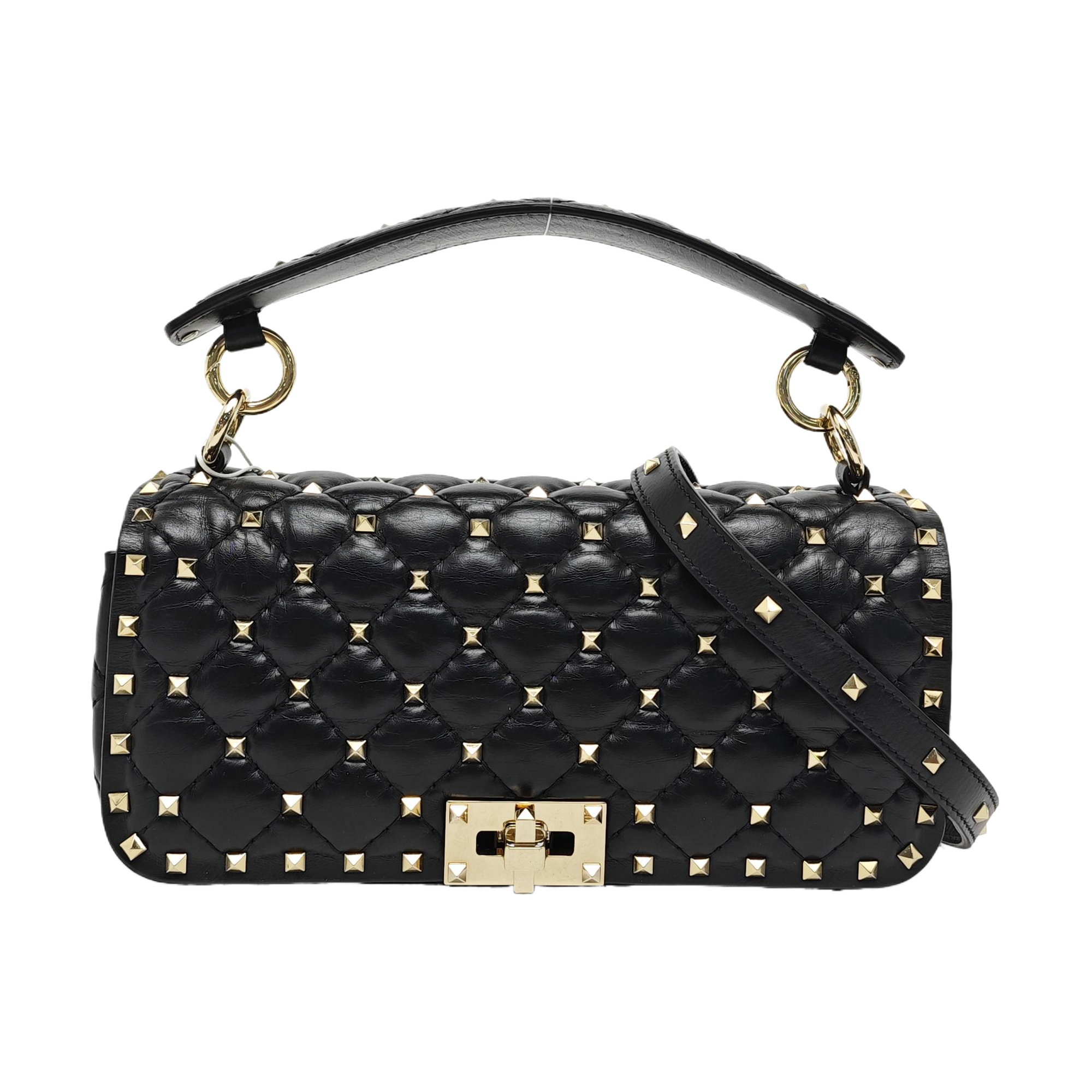 Calfskin Shoulder Bag Black