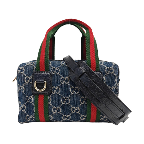 Ophidia Mini Monogram Denim Blue