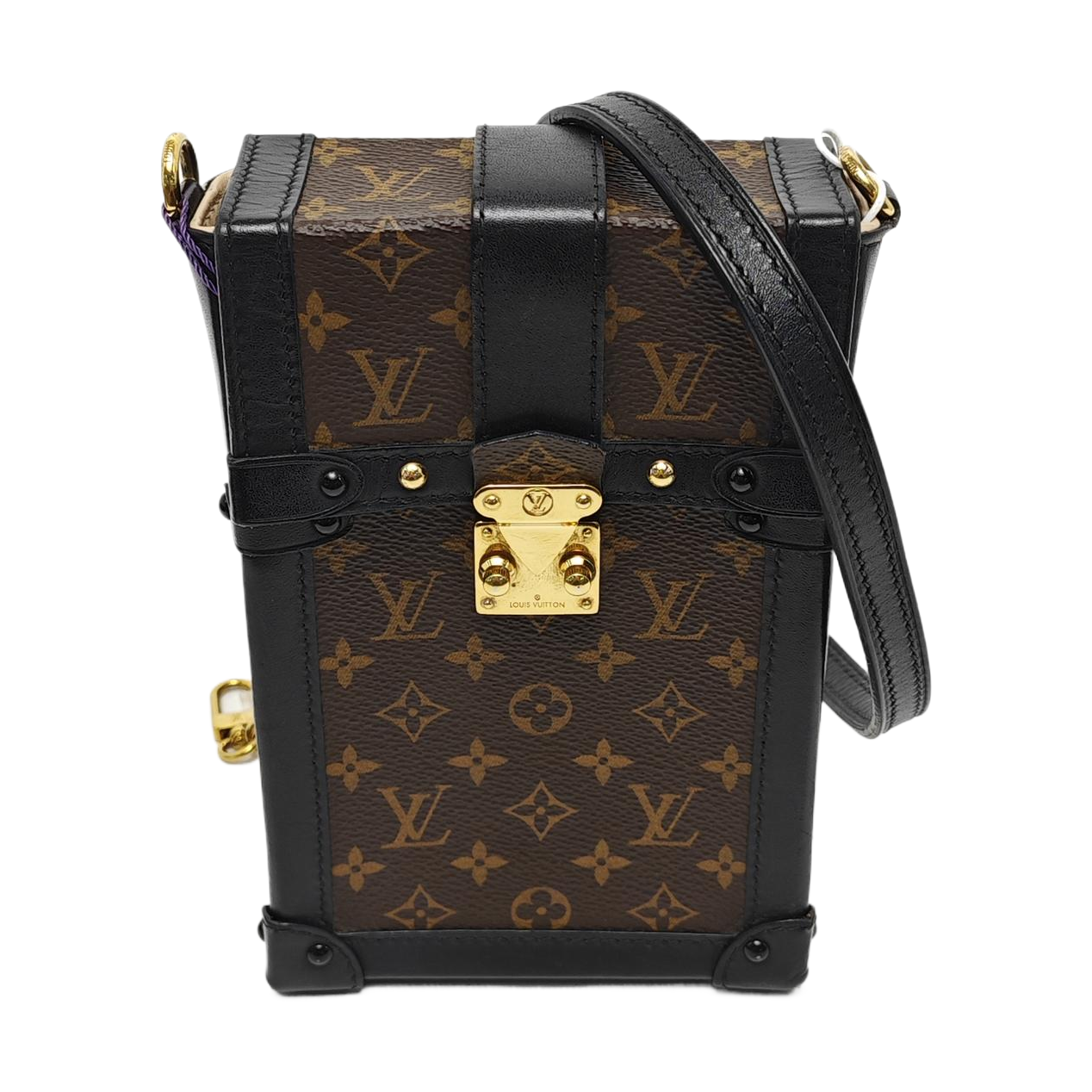 TRUNK Monogram Coated Canvas Brown
