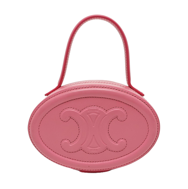 Authenticated pre-owned  TRIOMPHE Calfskin Pink - Top Handle Bag at Looply