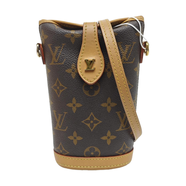 FOLD ME Monogram Coated Canvas Brown