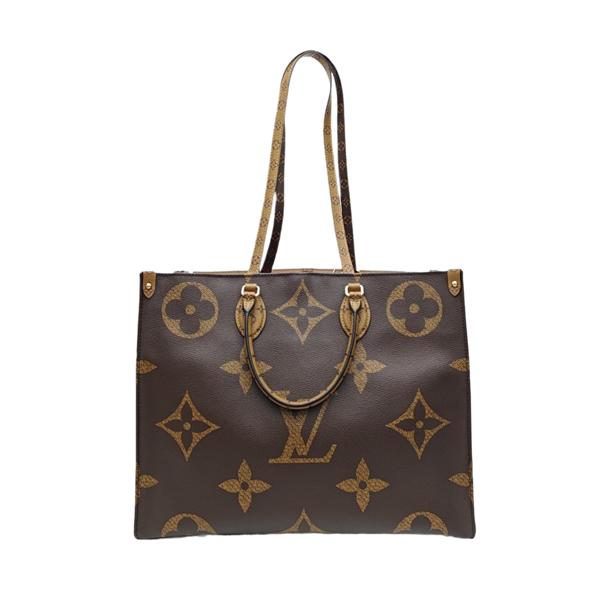 ONTHEGO GM Monogram Coated Canvas Brown