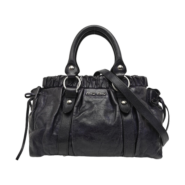 Calfskin Shoulder Bag Blue