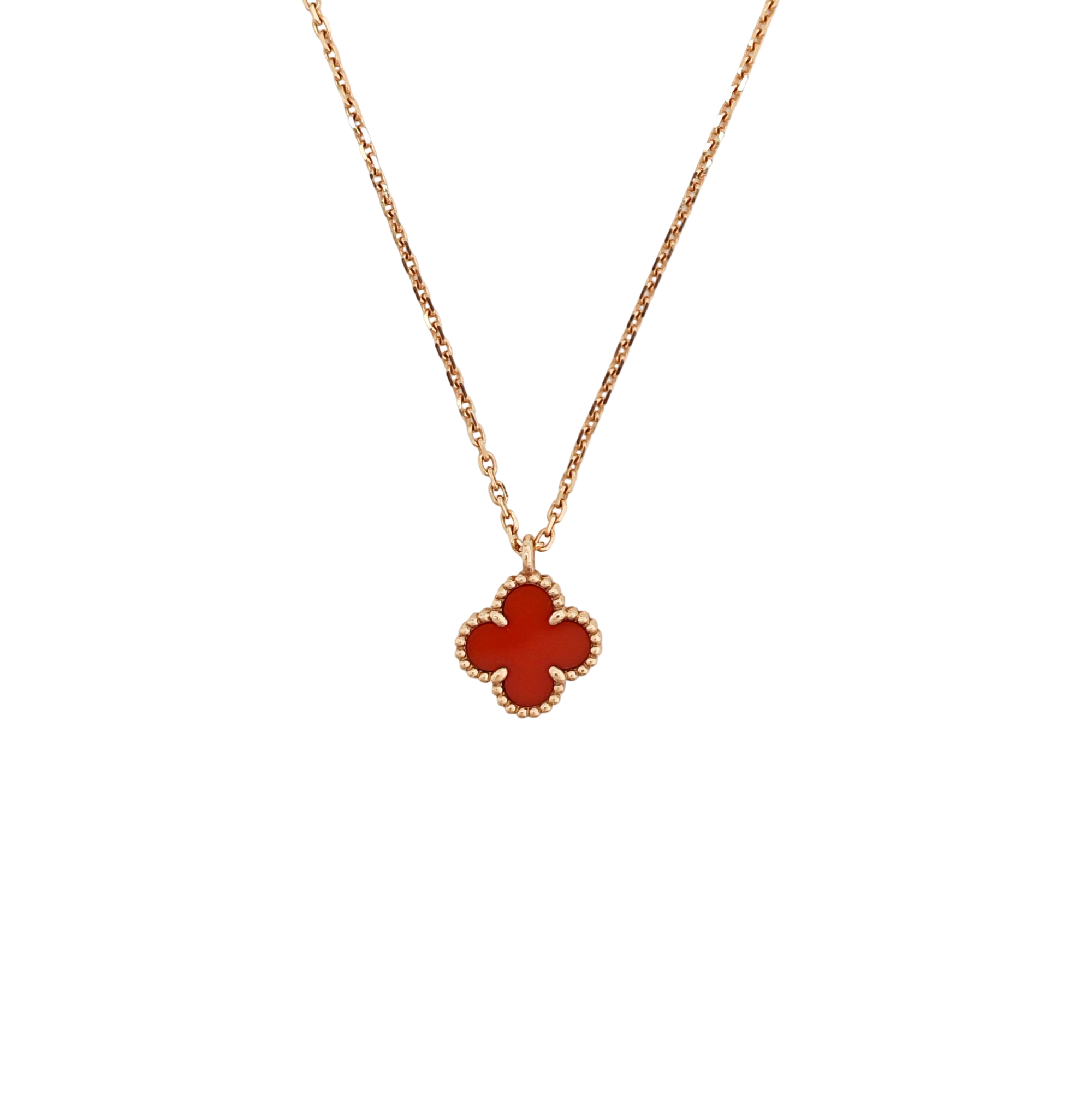 Sweet Alhambra 18k Rose Gold Necklace