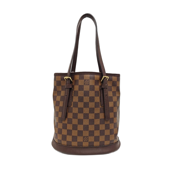 BUCKET PM Damier Ebene Coated Canvas Brown