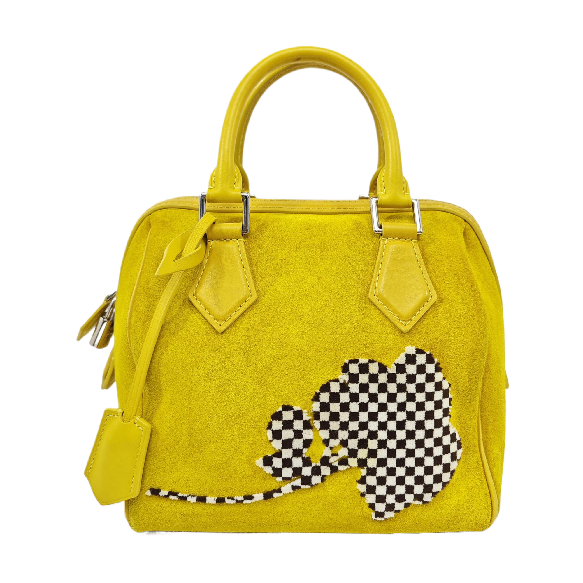 SPEEDY CUBE PM Damier Calfskin Yellow