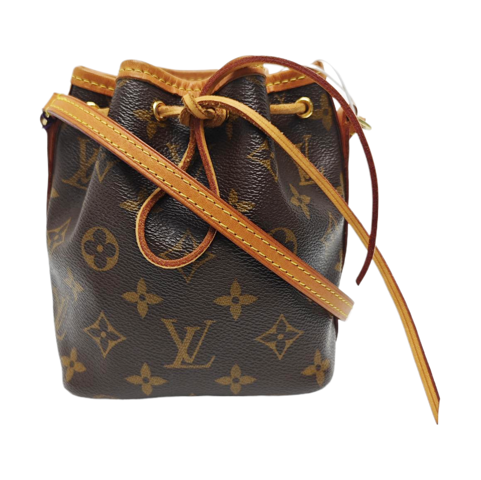 NÉONOÉ Nano Monogram Coated Canvas Brown