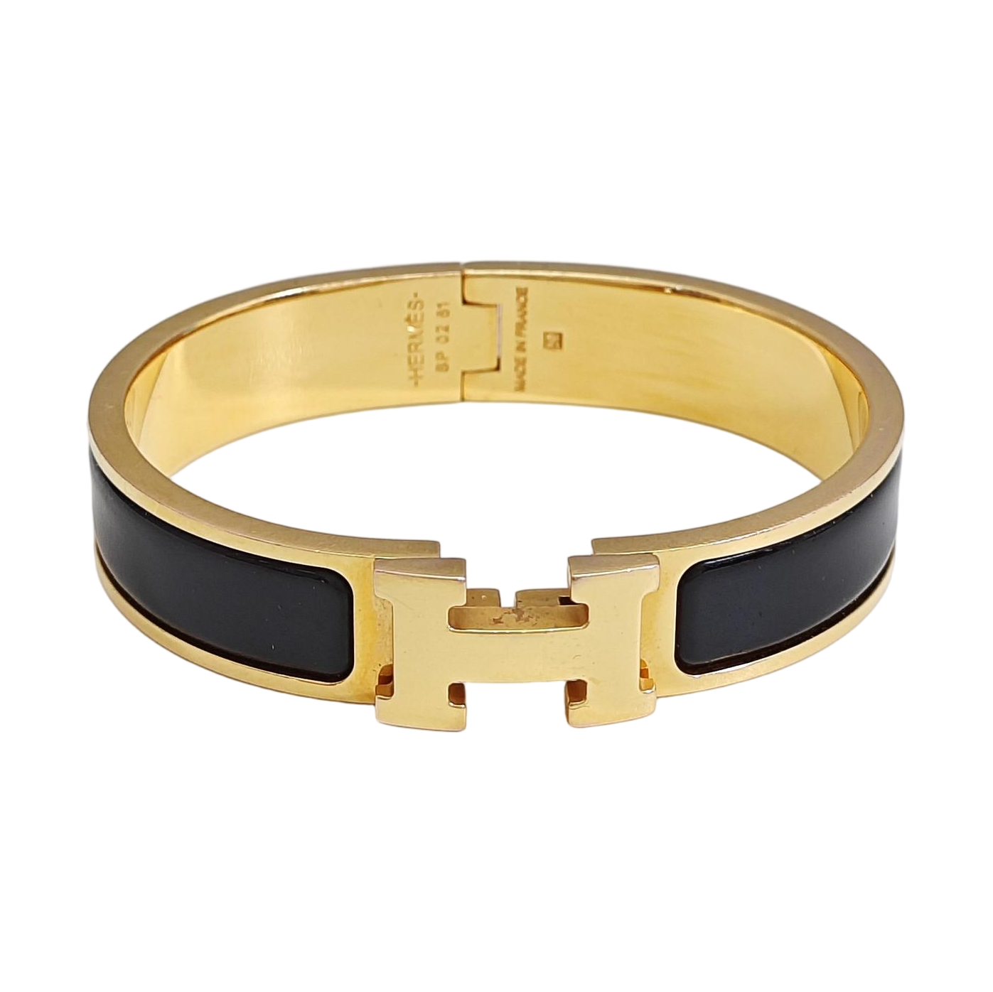 Clic H Metal Gold Bangle