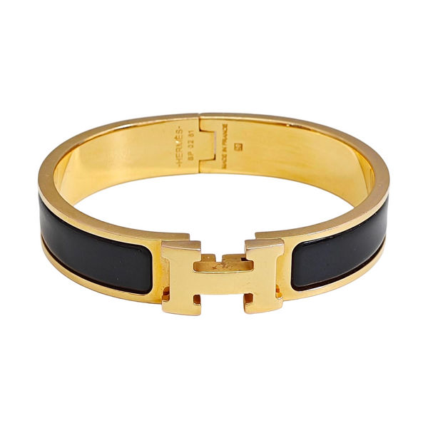 Clic H Metal Gold Bangle