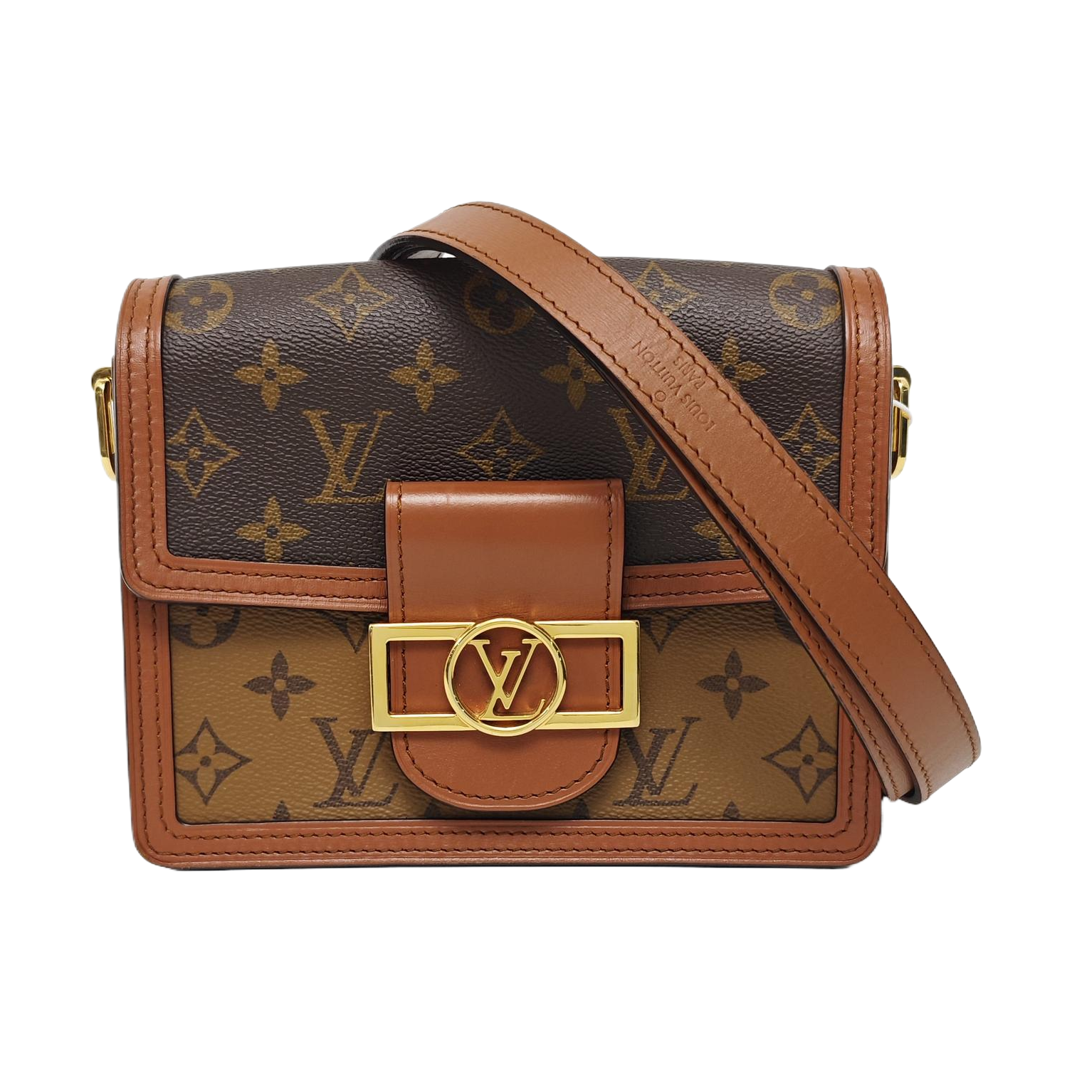DAUPHINE Mini Coated Canvas Brown