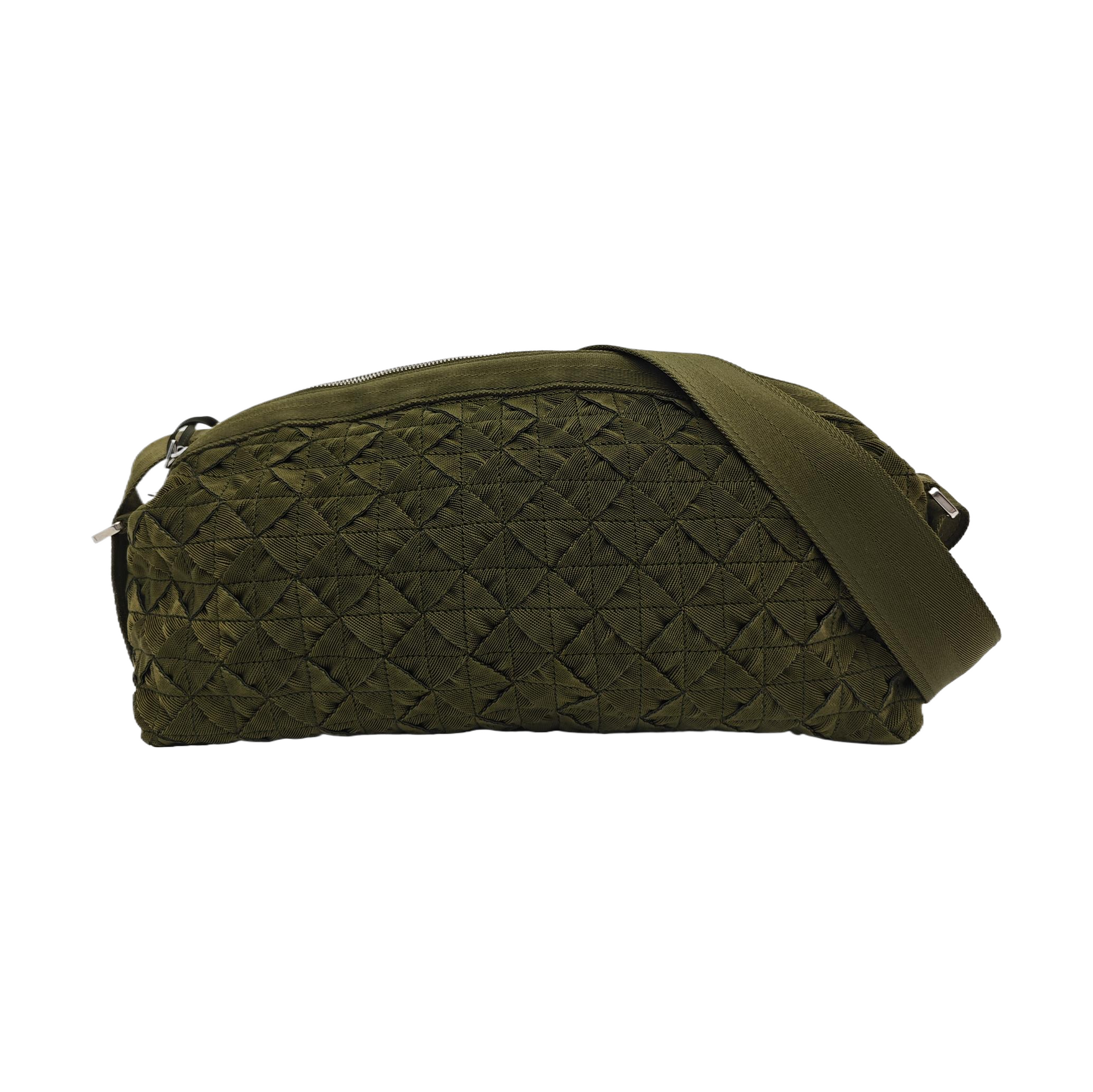Fabric Shoulder Bag Green