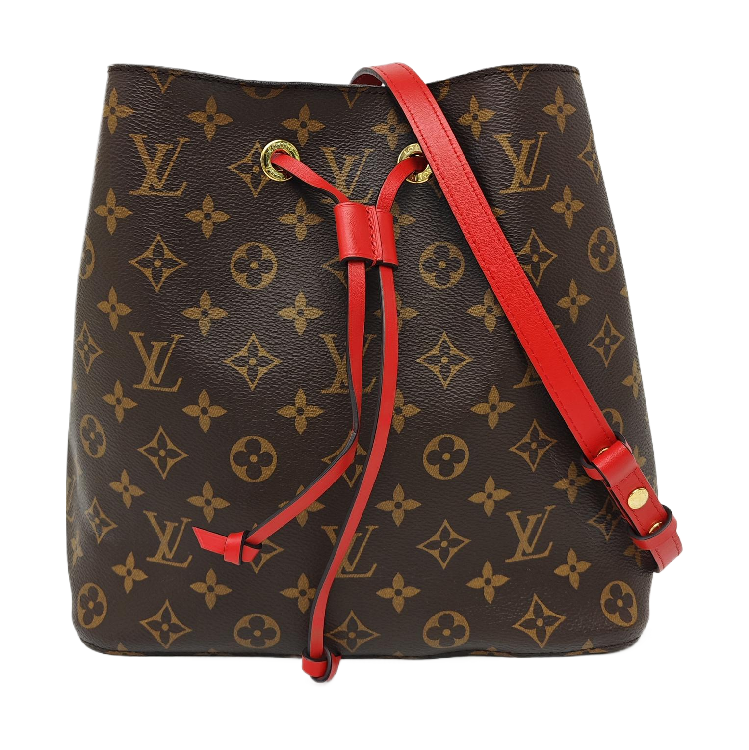 NÉONOÉ MM Monogram Coated Canvas Brown