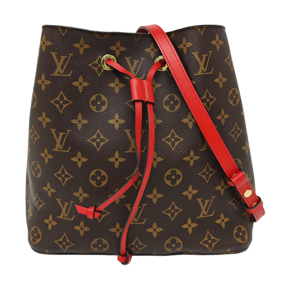 NÉONOÉ MM Monogram Coated Canvas Brown