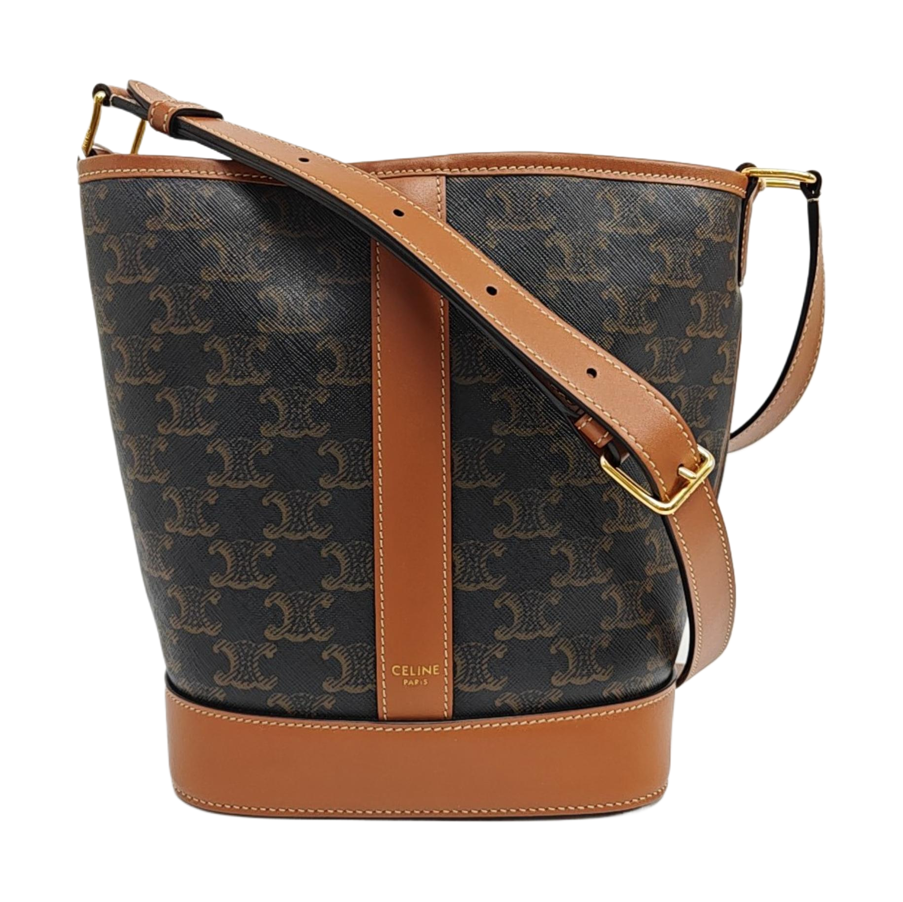 TRIOMPHE CANVAS Small Coated Canvas Brown