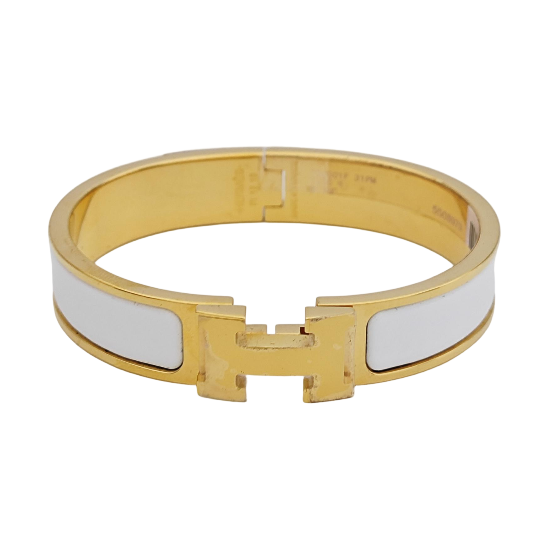 Clic H Metal Gold Bangle
