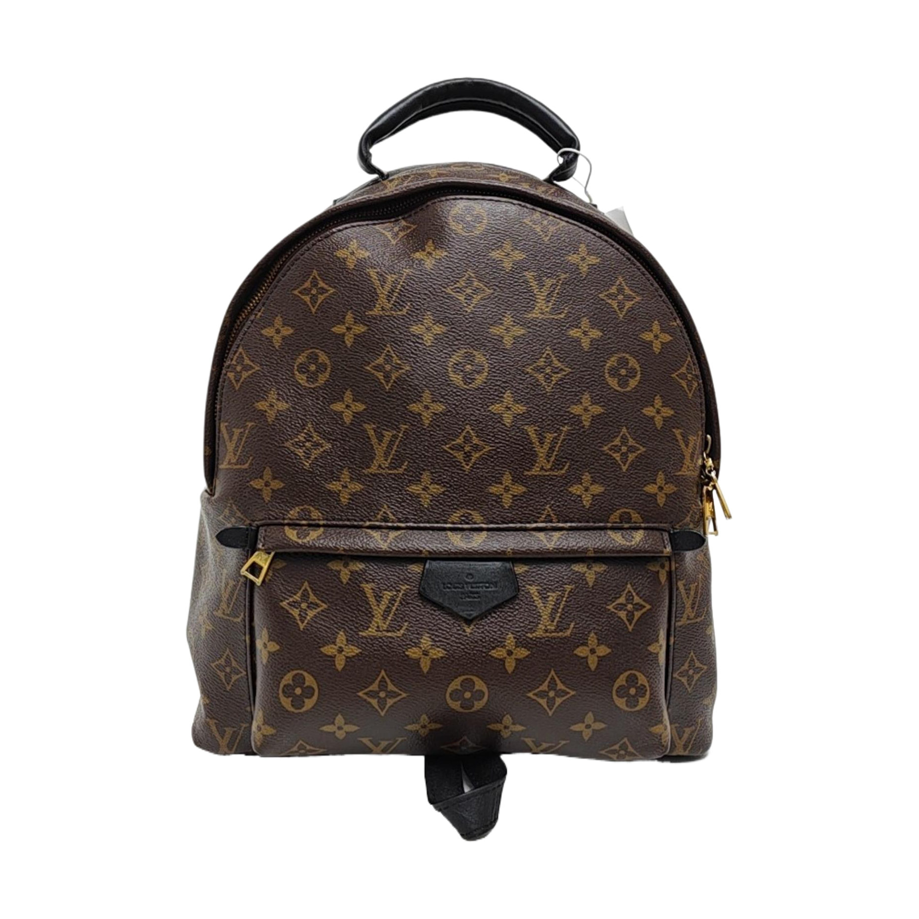 Monogram Coated Canvas Backpack Brown