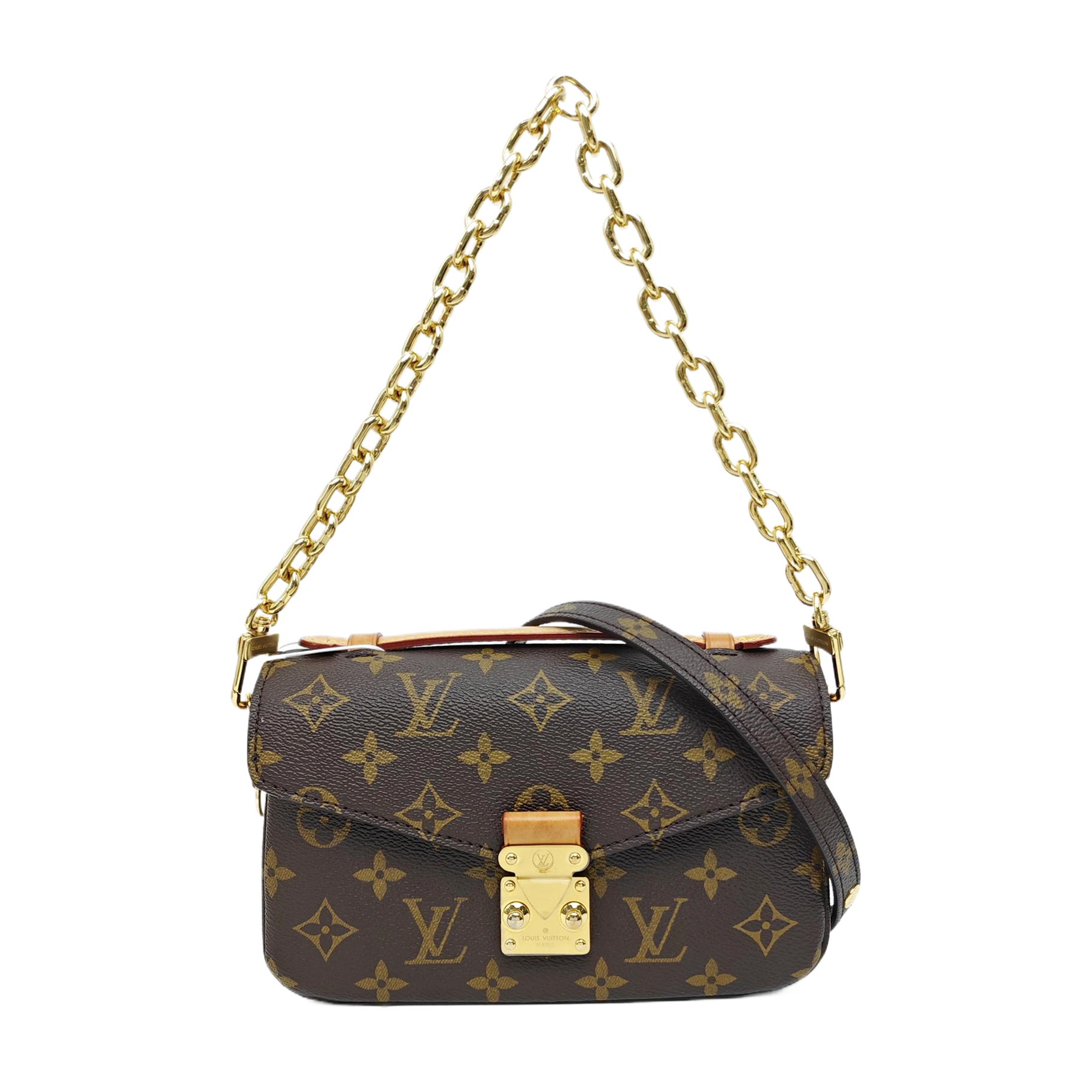 MÉTIS EAST WEST Monogram Coated Canvas Brown