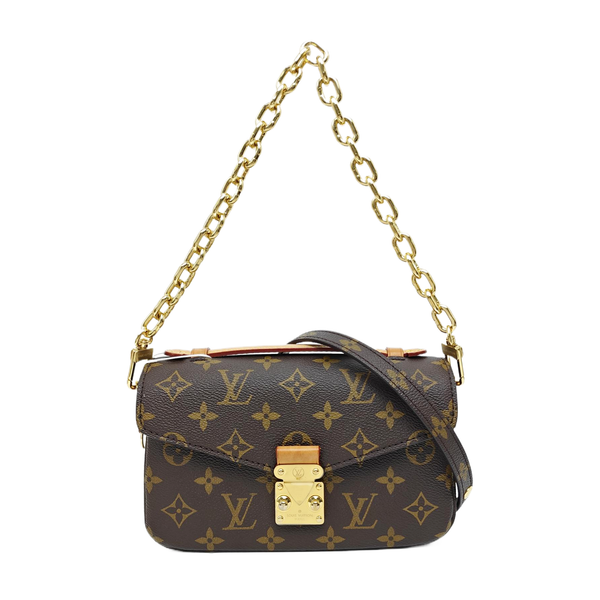 MÉTIS EAST WEST Monogram Coated Canvas Brown