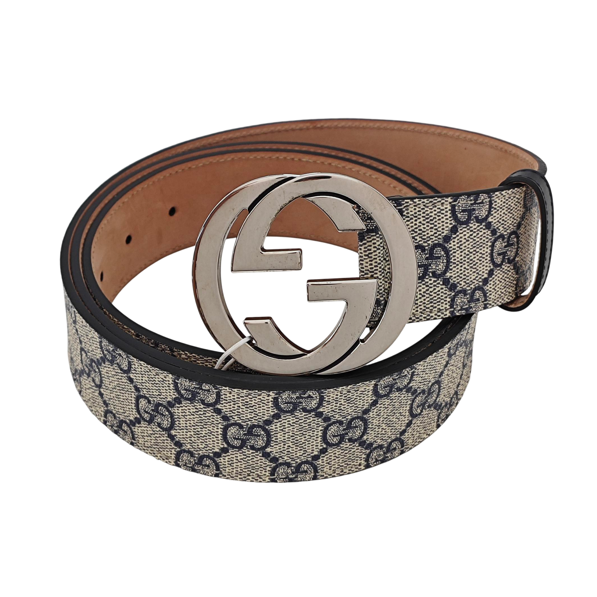 Leather Belt Beige