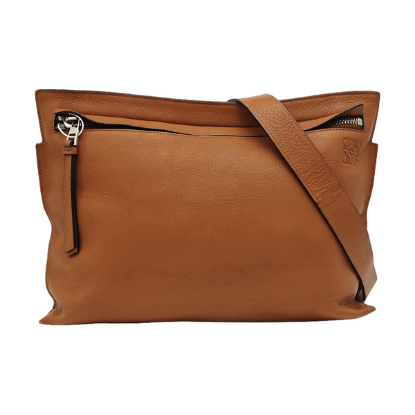 T Messenger Calfskin Brown