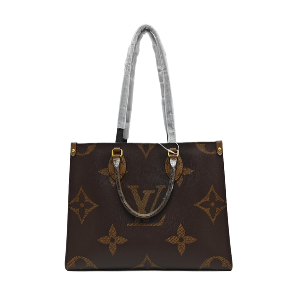 ONTHEGO MM Monogram Coated Canvas Brown