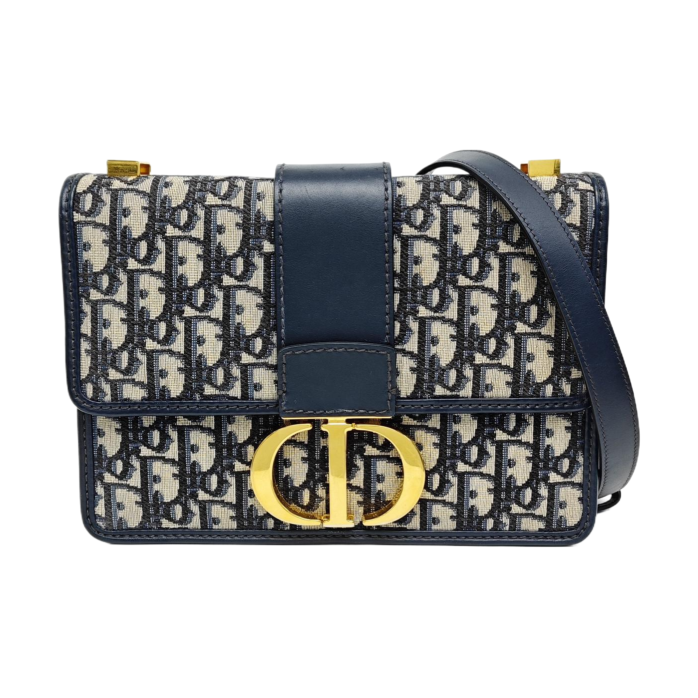 30 Montaigne Oblique Canvas Blue