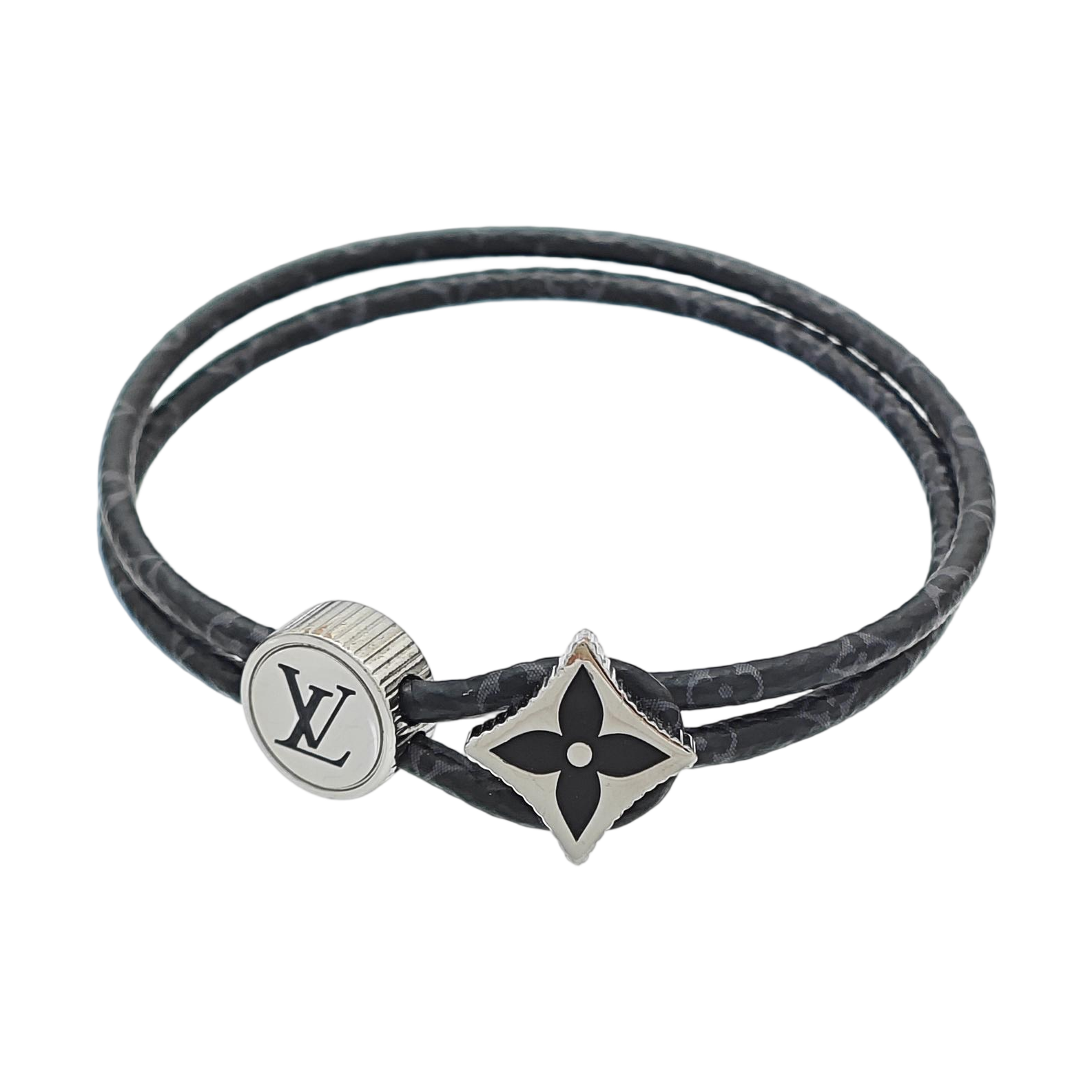 Coated Canvas Black Bangle