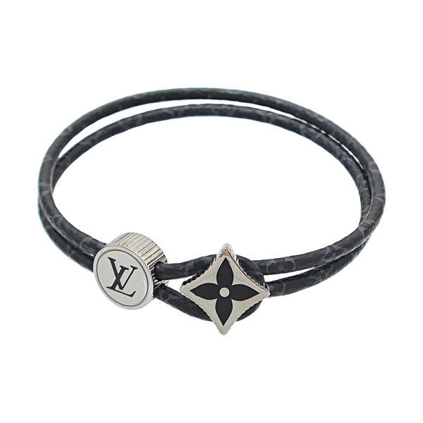 Coated Canvas Black Bangle