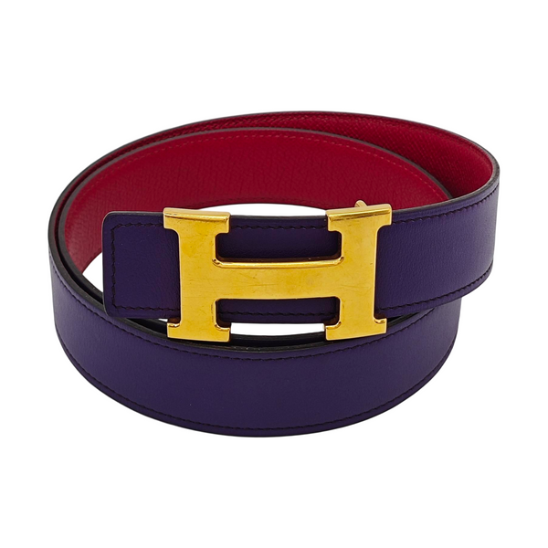 Leather Belt Purple