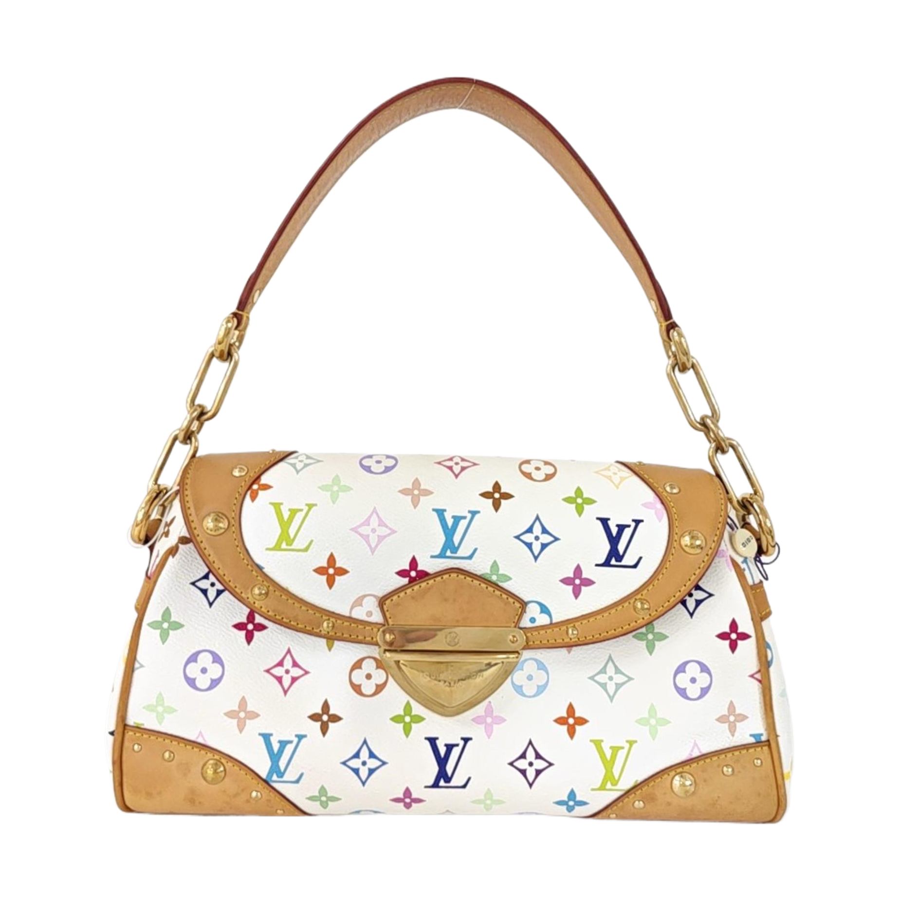 LV × TM BEVERLY MM Monogram Coated Canvas White