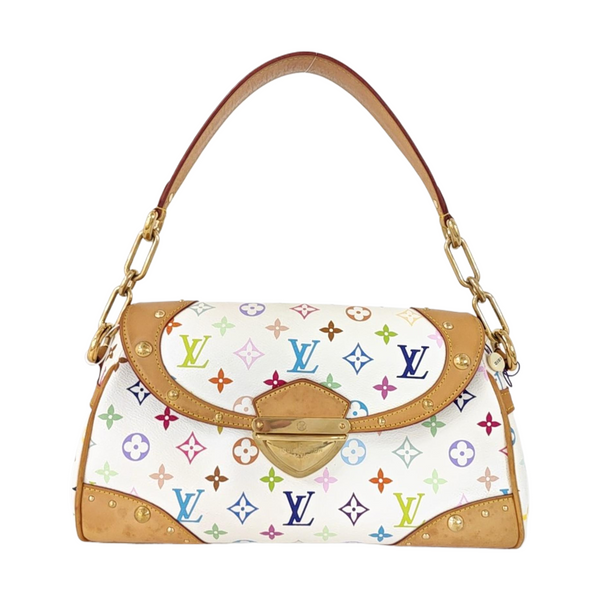 LV × TM BEVERLY MM Monogram Coated Canvas White