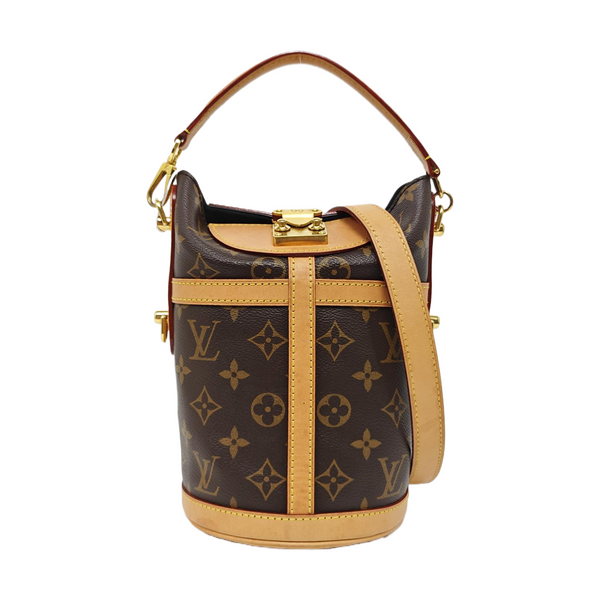 DUFFLE Monogram Coated Canvas Brown