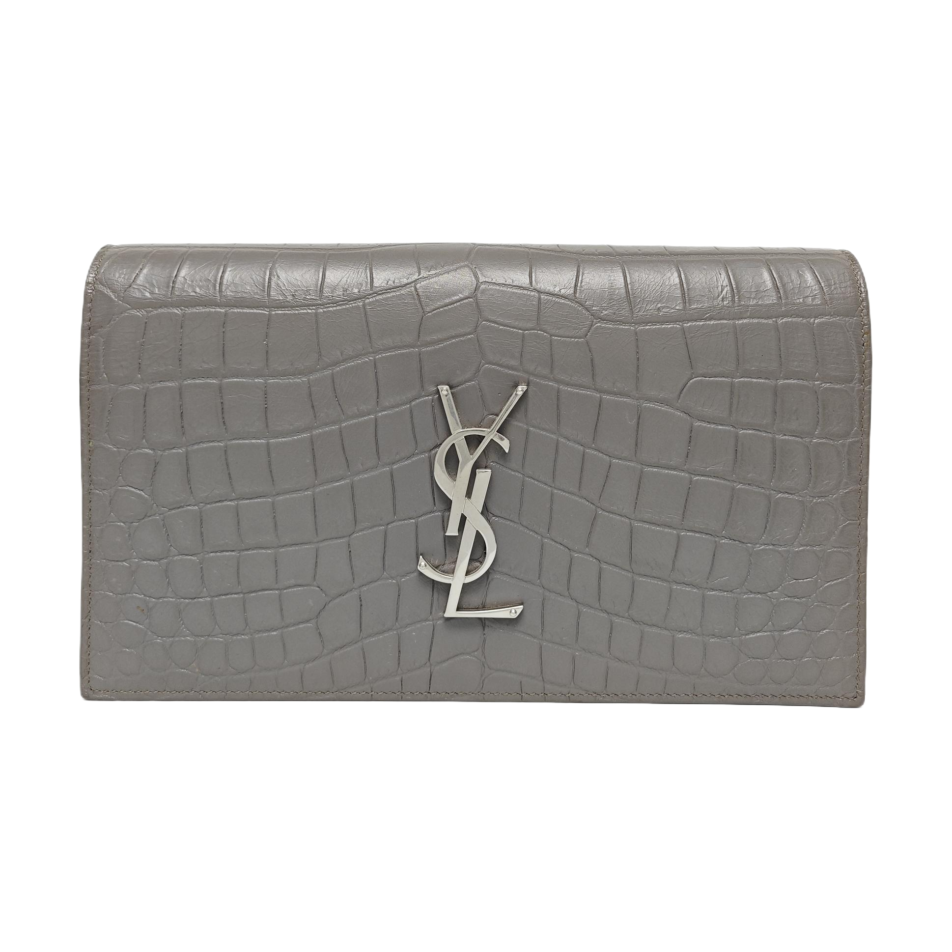 KATE Medium Calfskin Gray