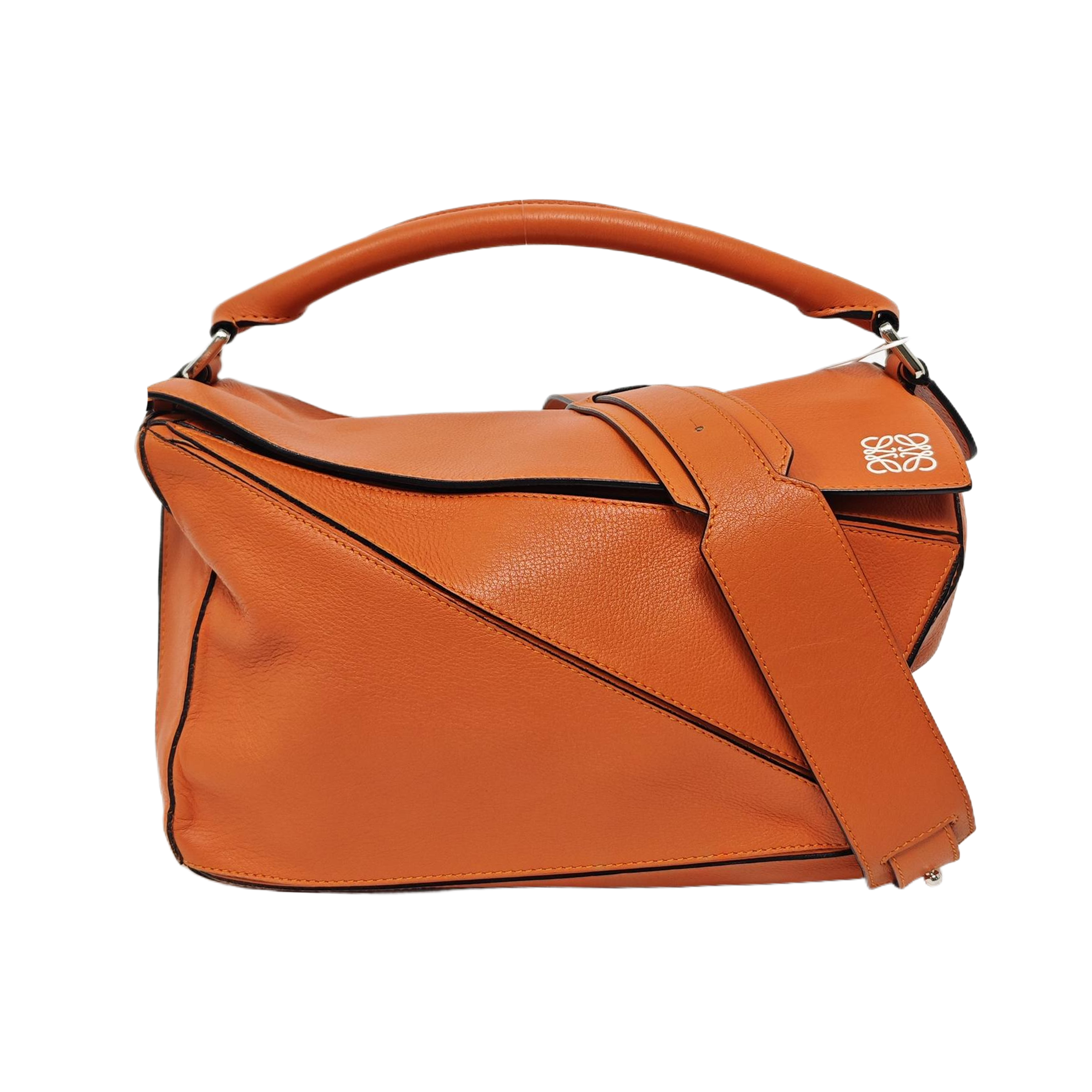 Puzzle Medium Calfskin Orange