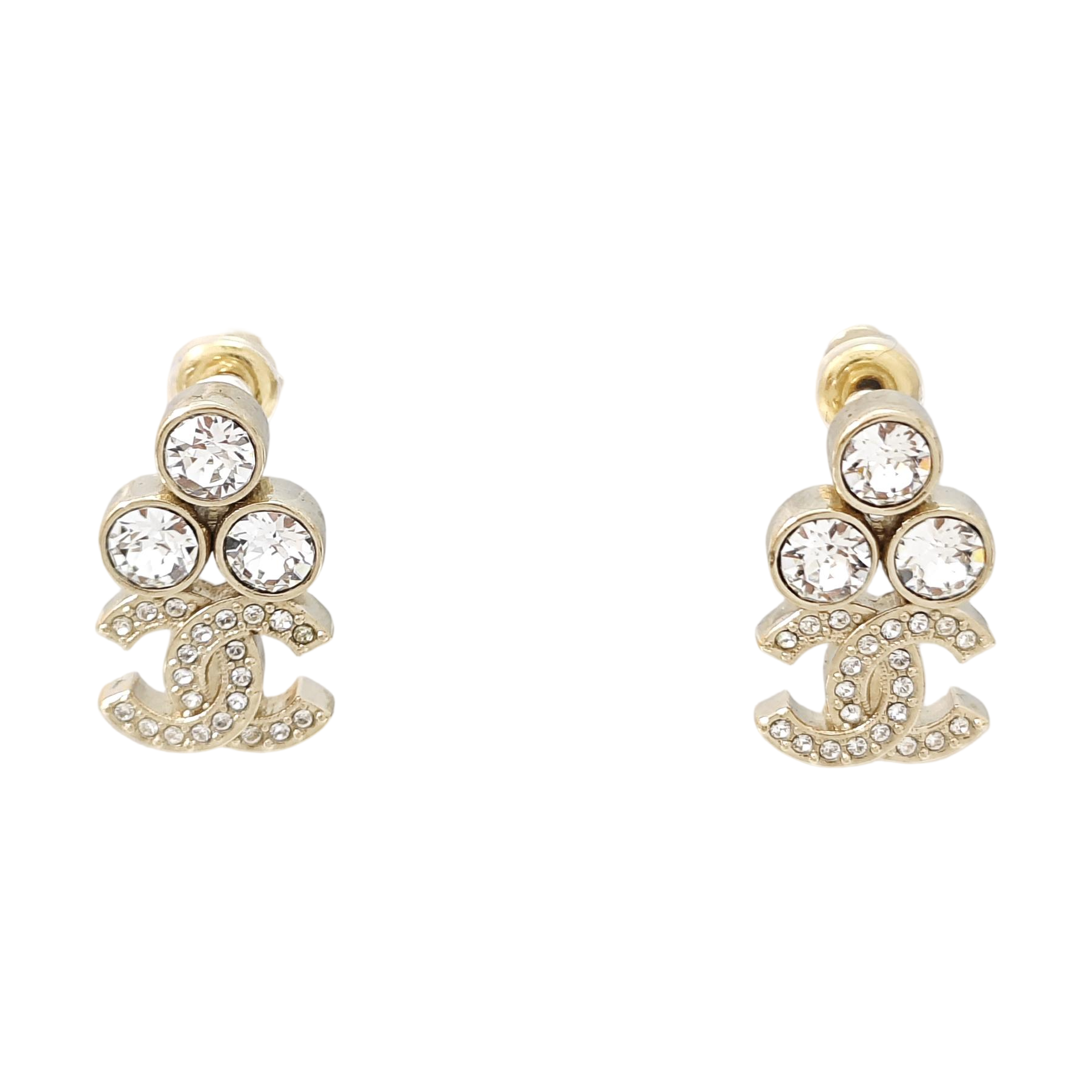Metal Gold Stud Earrings