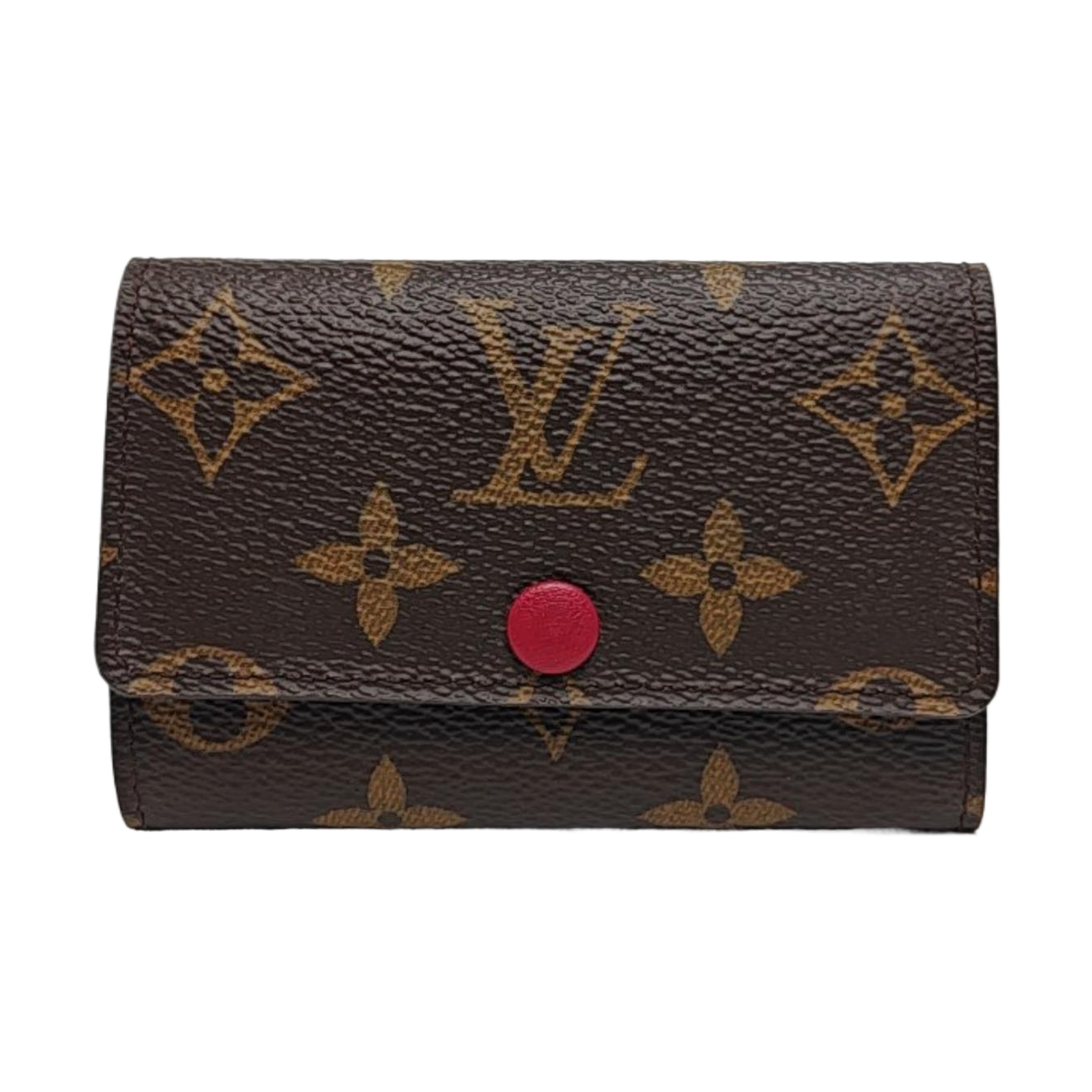 Monogram Coated Canvas Key Pouch Brown