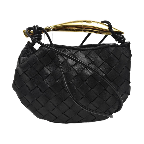 Intrecciato Lambskin Black