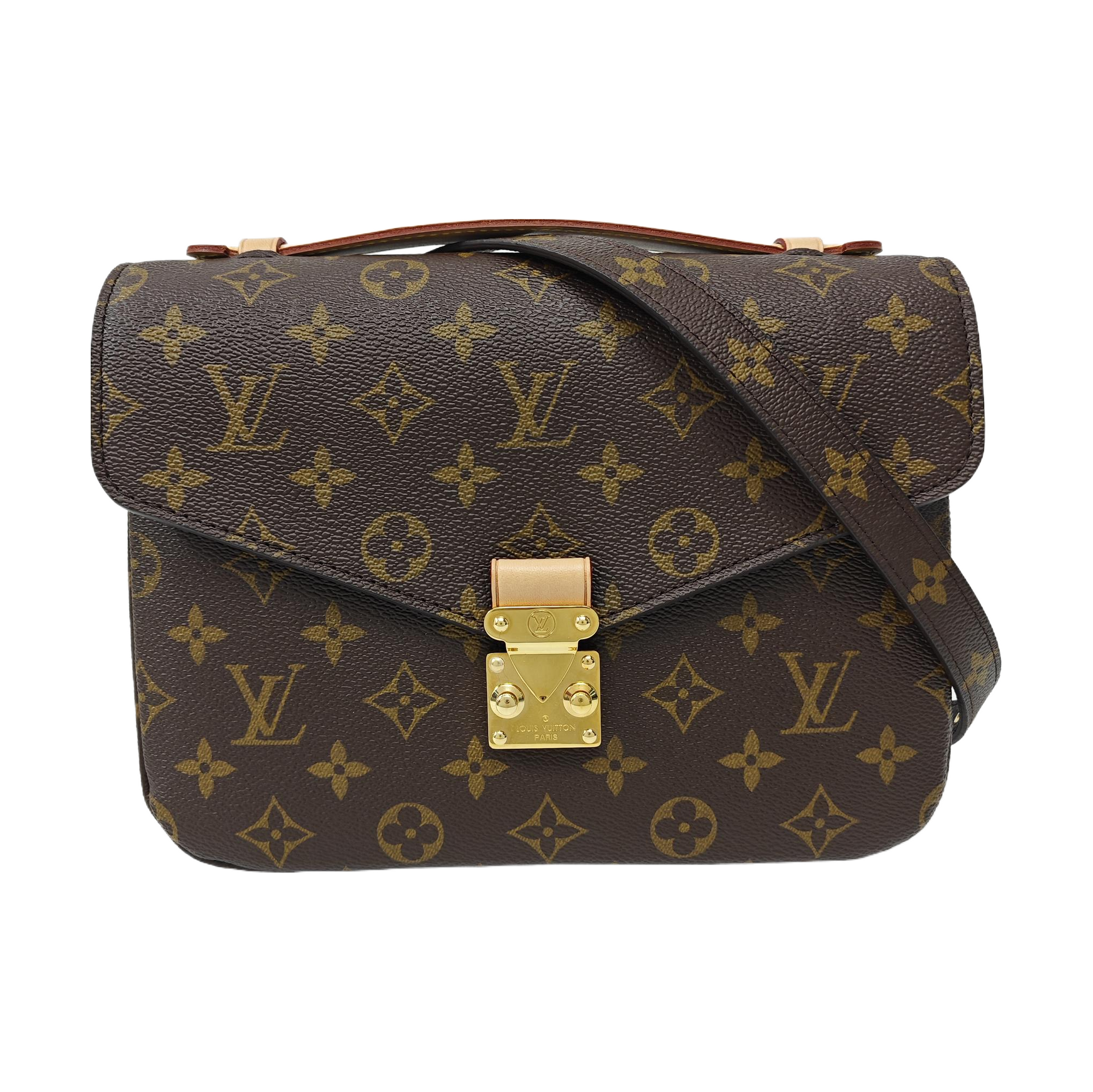 MÉTIS MM Monogram Coated Canvas Brown