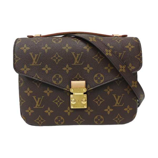 MÉTIS MM Monogram Coated Canvas Brown