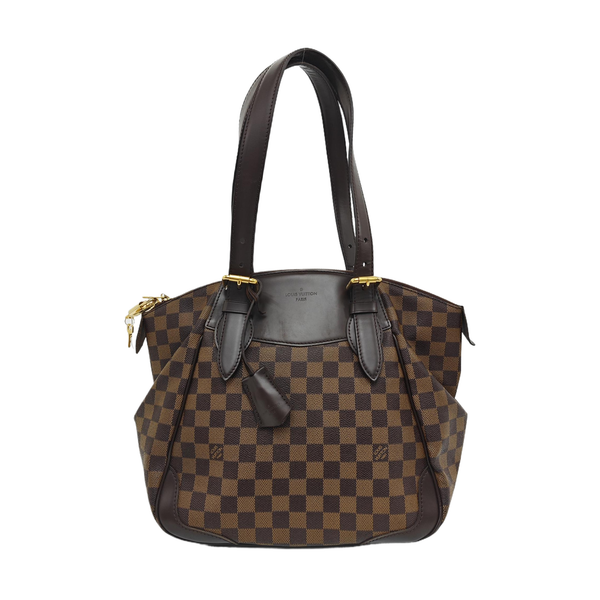VERONA MM Damier Ebene Coated Canvas Brown