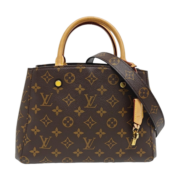 MONTAIGNE Monogram Coated Canvas Brown