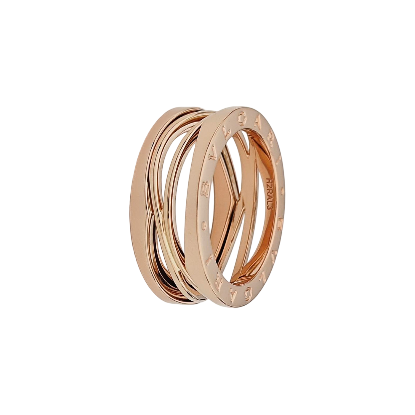 B.ZERO1 18k Rose Gold Ring EU 59