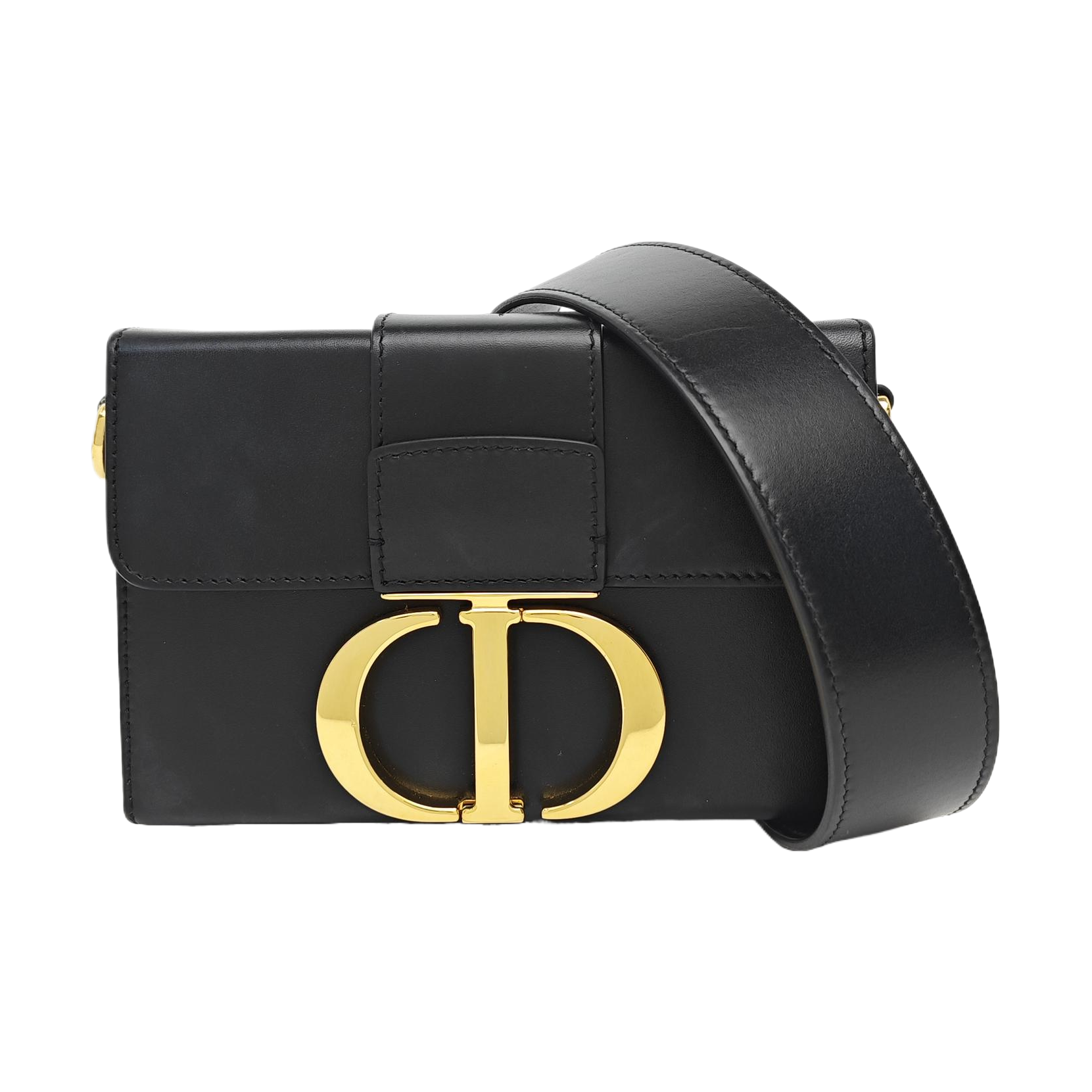 30 Montaigne Mini Calfskin Black